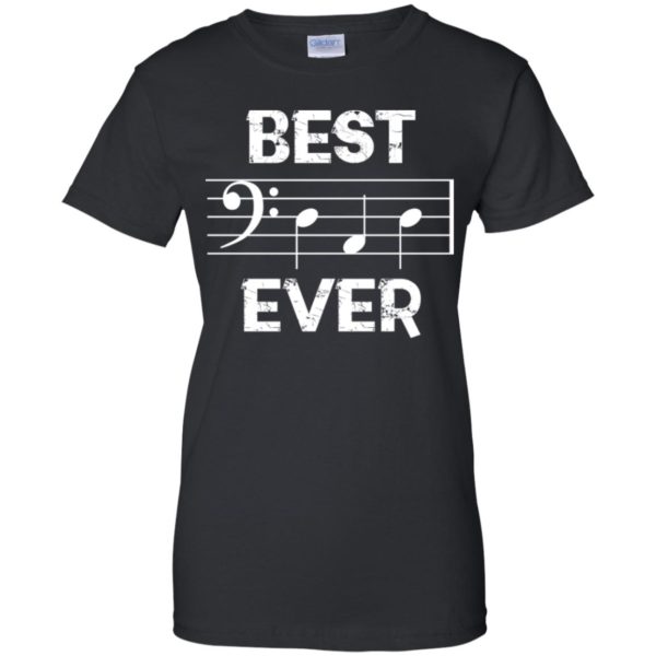 Best Dad Ever Bass Clef Musician Father's Day Shirt