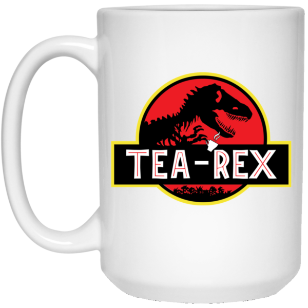 Tea Rex Jurassic Park T rex Tea White Mug