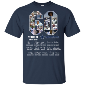 60 Years Of Cowboys 1960 2020 Thank You For The Memories T Shirt, Long Sleeve