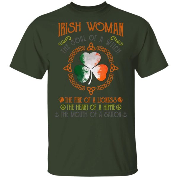 Irish Woman The Soul Of A Witch The Fire Of A Lioness Shirt