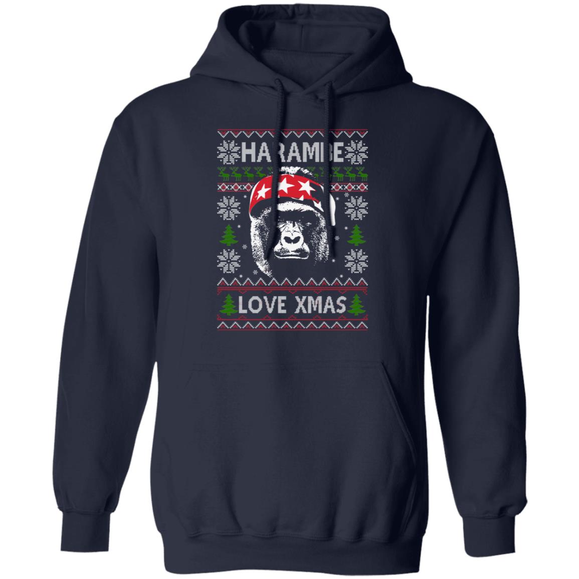 Harambe Love Xmas Christmas Shirt