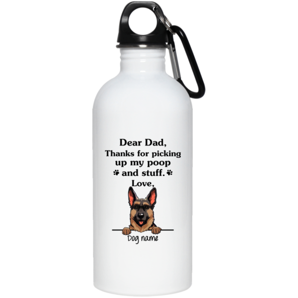 German Shepherd personalized | Thanks for picking up my poop and stuff custom name mug