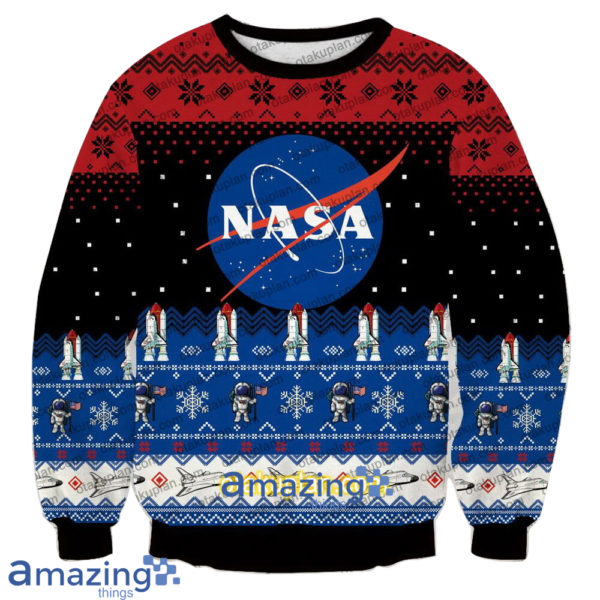 Nasa Logo 3D Printed Christmas Sweatshirt