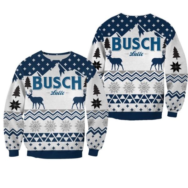 Bush Latte Deer 3D Printed Christmas Sweatshirt