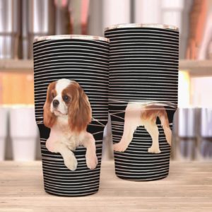 Cavalier King Charles Spaniel Cavalier In Line Stainless Steel Insulated Tumbler 20oz Cup