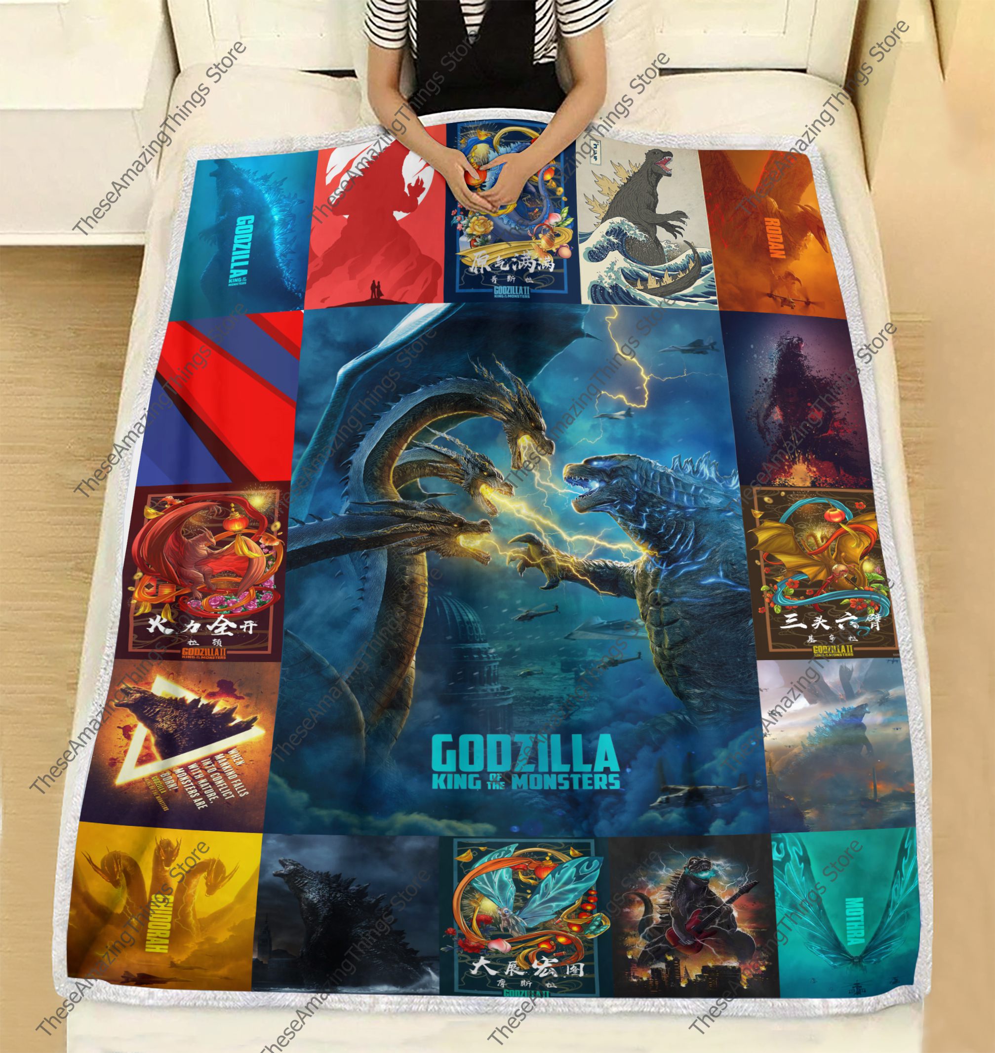 Fleece Blanket Godzilla 2020 Quilt Blanket 