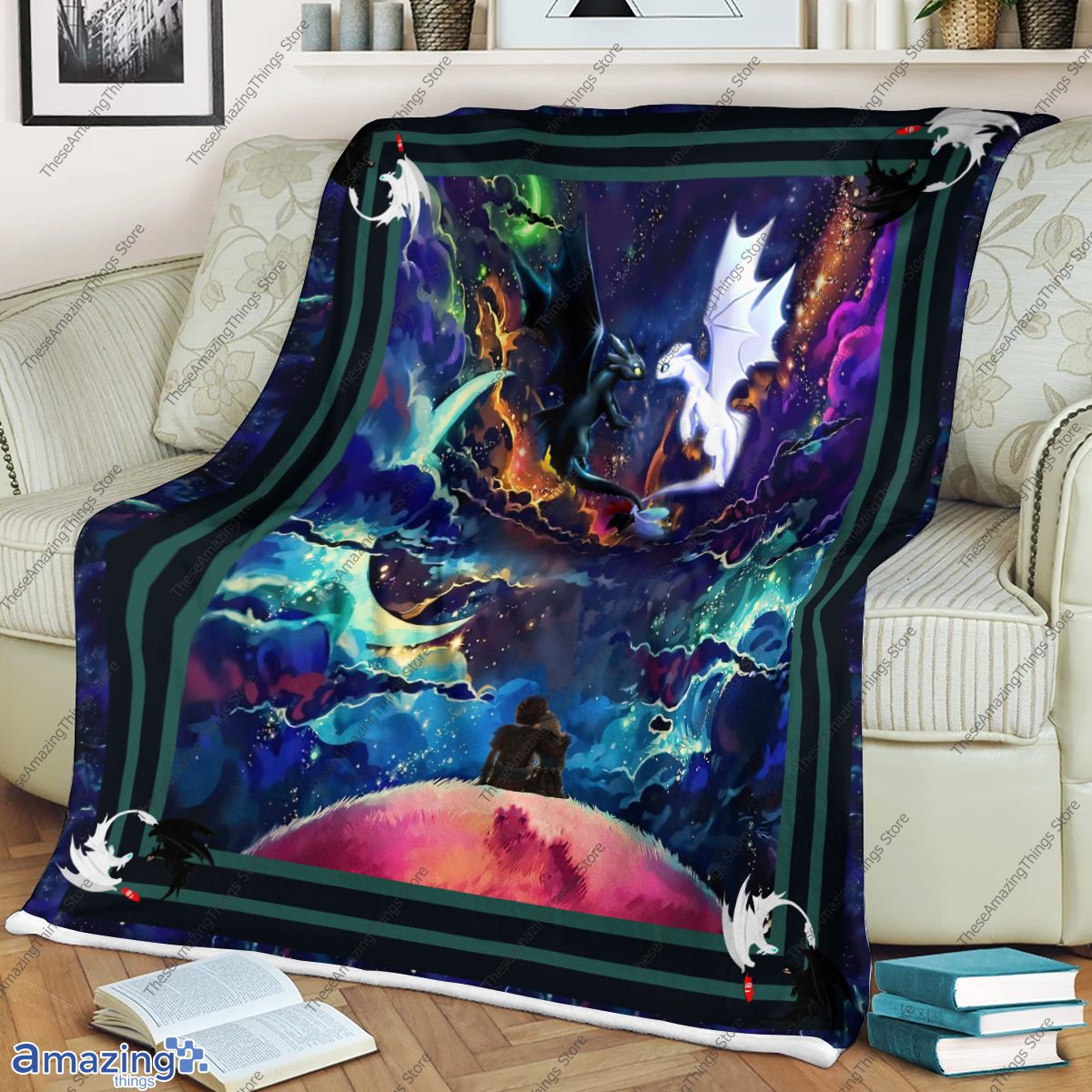 1,130150CM Kids How to Train Your Dragon Theme Quilt Blanket for Kids Bedding Throw Soft Warm Thin Blanket with Cotton Quilt 
