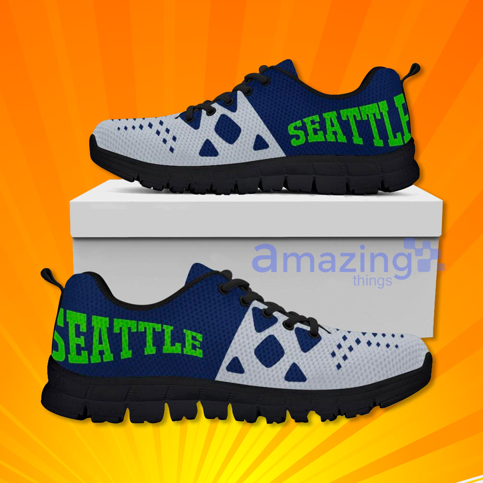 Seattle Seahawks Custom Sneakers Shoes For Men And Women Product photo 1