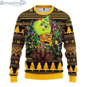 Nhl Pittsburgh Penguins Grinch Hug Christmas Ugly Sweaterproduct photo 1