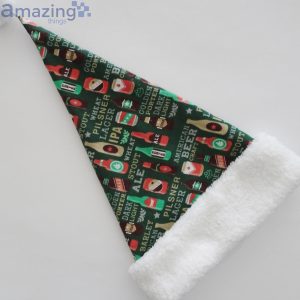 Beer Drinkers Beer Bottle Christmas Santa Hat For Adult And Child Product Photo 2