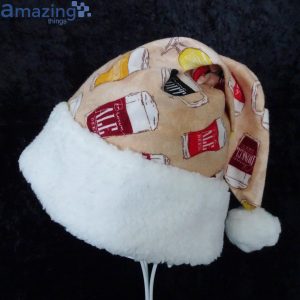 Beer Drinkers Beer Glass Christmas Santa Hat For Adult And Child Product Photo 1