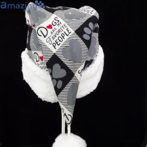 Black Check Dogs Are Favorite Of People Christmas Santa Hat For Adult And Child Product Photo 2