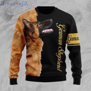 German Shepherd Dog Christmas Ugly Sweater For Lover Product Photo 1