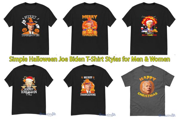 Simple Halloween Joe Biden T-Shirt Styles for Men & Women