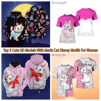 Top 5 Cute 3D Models With Marie Cat Disney Motifs For Women