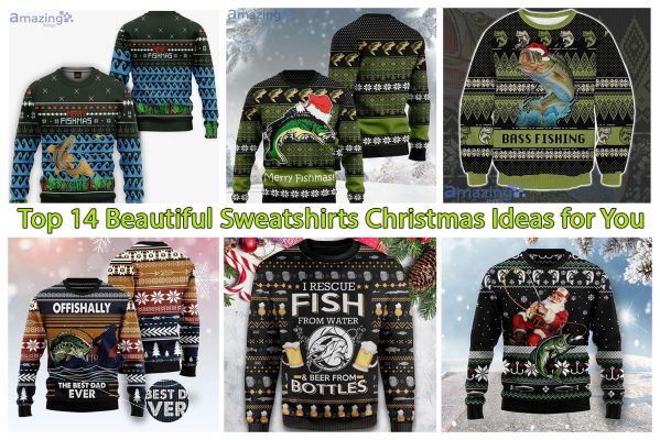 Top 15 Christmas Sweater Designs With Fishing Theme For You