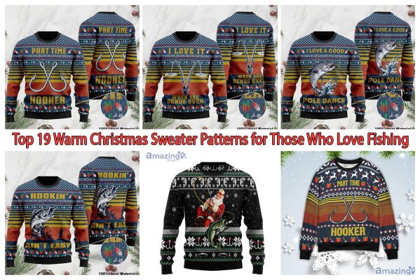 Top 19 Warm Christmas Sweater Patterns for Those Who Love Fishing