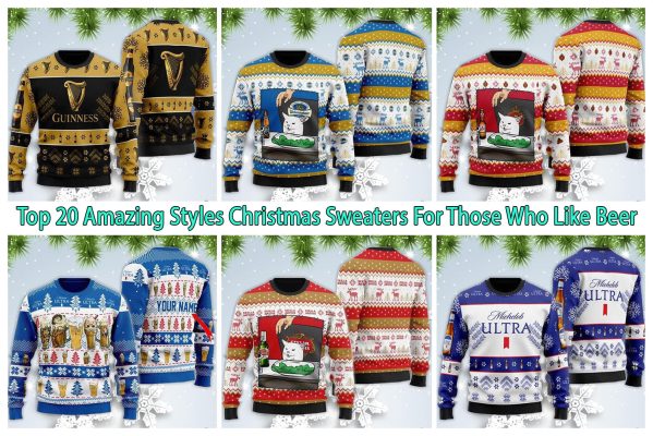 Top 20 Amazing Styles Christmas Sweaters For Those Who Like Beer