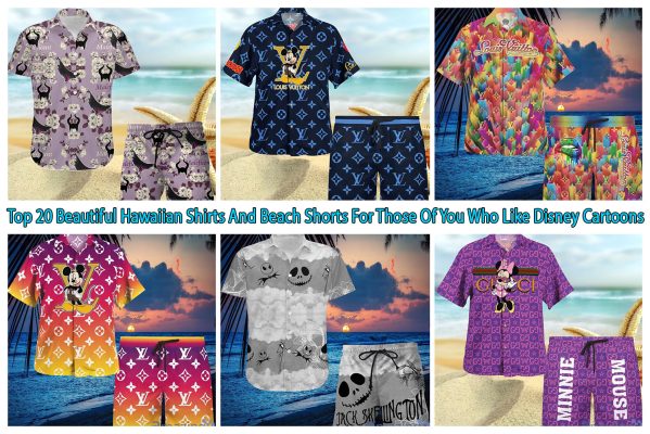 Top 20 Beautiful Hawaiian Shirts And Beach Shorts For Those Of You Who Like Disney Cartoons